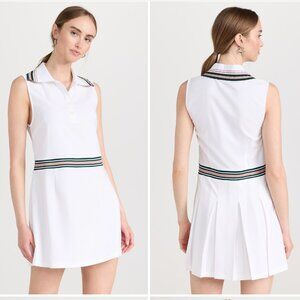 Varley Easton court dress 33 sleeveless white Small